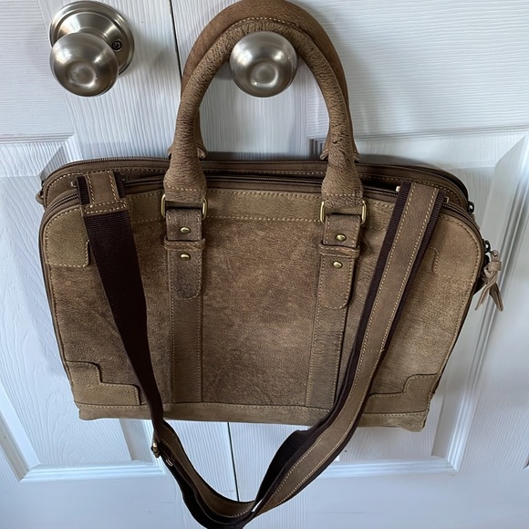 Choksey Nubuck Leather Messenger Bag - Picture 3 of 5